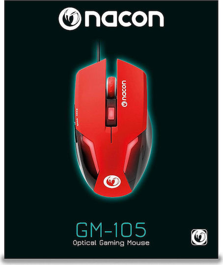 Nacon GM-105 Gaming Ποντίκι Κόκκινο