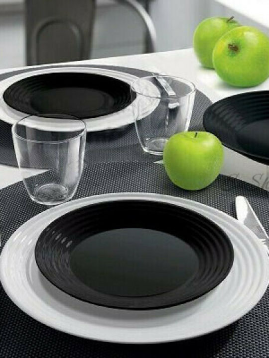 Luminarc Harena Cereal Serving Bowl Round made of Porcelain Black with Diameter 16cm