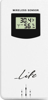 Life WES-400 221-0062 Ασύρματος Μετεωρολογικός Σταθμός Ψηφιακός Επίτοιχος / Επιτραπέζιος Μαύρος