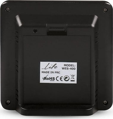 Life WES-400 221-0062 Ασύρματος Μετεωρολογικός Σταθμός Ψηφιακός Επίτοιχος / Επιτραπέζιος Μαύρος