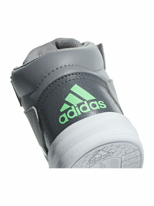 Altasport Mid EL Παιδικά Sneakers High με Σκρατς Grey Three / Grey Five / Shock Lime