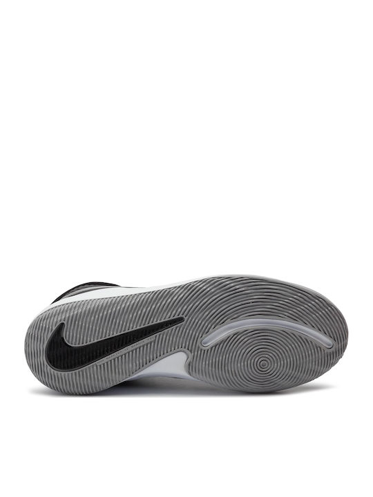 Hustle Hustle 9 Kids Sports Shoes Basketball with Laces Black / Metalic Silver