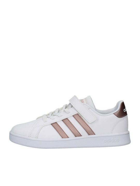 Adidas Παιδικά Sneakers Grand Court Λευκά