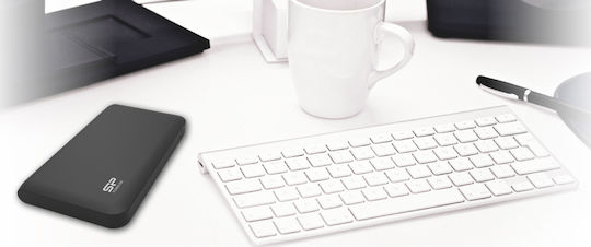 Silicon Power S100 Power Bank 10000mAh με 2 Θύρες USB-A Μαύρο