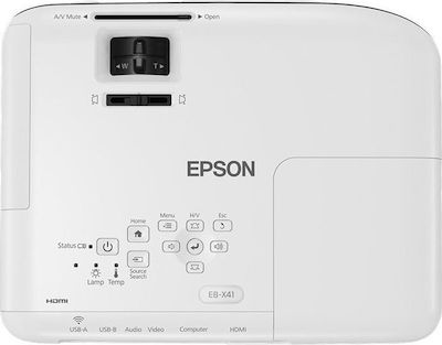 Epson EB-X41 Projektor Lampe Einfach mit integrierten Lautsprechern Weiß