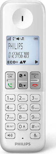 Philips D250 Cordless Phone with Greek Menu White