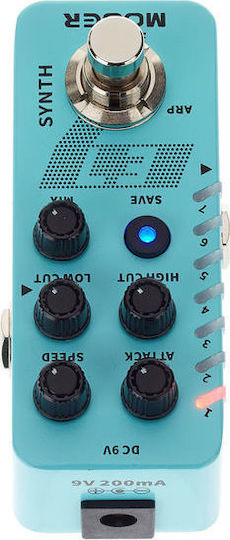 Mooer E7 Polyphonic Guitar Πετάλι Effect Synthesizer Ηλεκτρικής Κιθάρας και Ηλεκτρικού Μπάσου