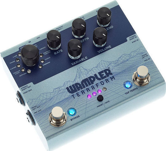 Wampler Terraform Modulator Pedale Wirkung Chorus / Flanger / Phaser E-Gitarre und E-Bass