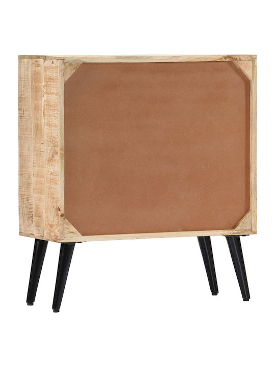 Chest of Drawers of Solid Wood with 6 Drawers Multicolour 70x30x78cm