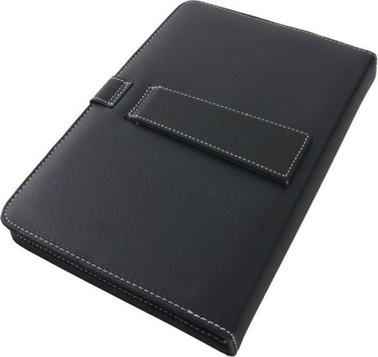 Esperanza EK125 Flip Cover mit Tastatur Englisch US Schwarz (Universal 9-10,1 Zoll)