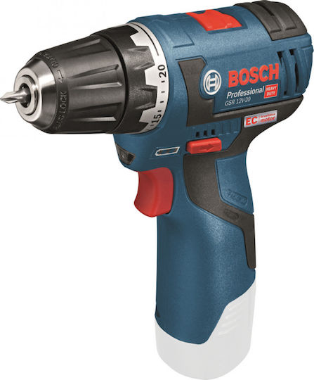 Bosch GSR 12V-20 Drill Driver Battery Solo 12V