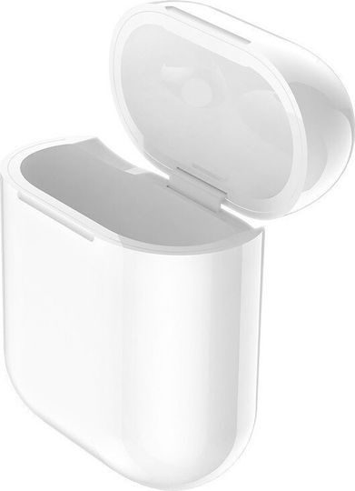 Hoco CW18 Θήκη Σιλικόνης σε Λευκό χρώμα για Apple AirPods