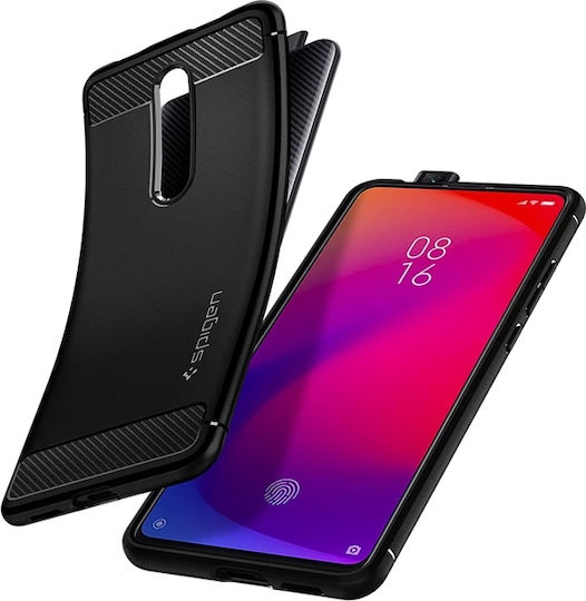 Spigen Rugged Armor Задна корица Силикон Черен (Xiaomi Mi 9T / 9T Pro - Xiaomi Mi 9T / 9T Pro) S53CS26403