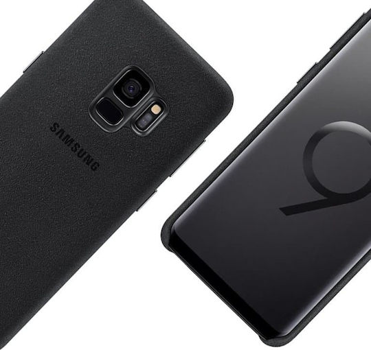 Samsung Alcantara Cover Задна корица Пластмаса Черен (Galaxy S9)