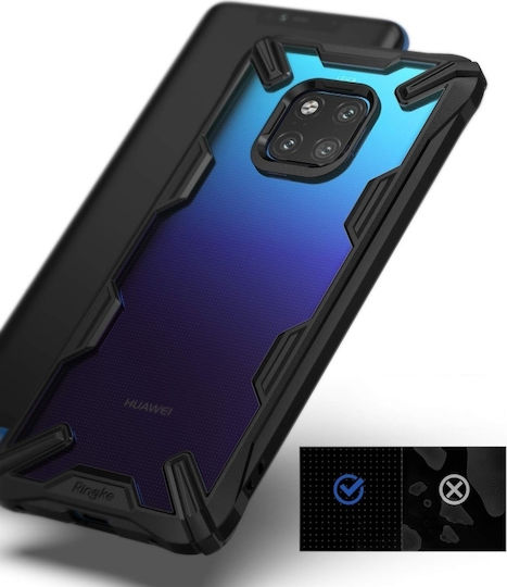 Ringke Fusion-X Back Cover Din Silicon Cu Curea Pentru Gât Neagră Huawei Mate 20 Pro