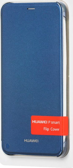 Huawei Flip Cover Book Δερματίνης Μπλε (Huawei P Smart)