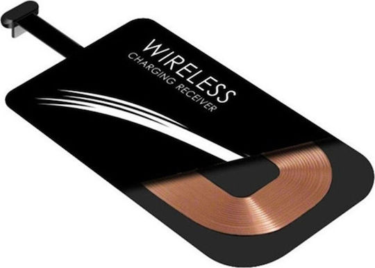 Type-C Wireless Charging Receiver In Black Colour