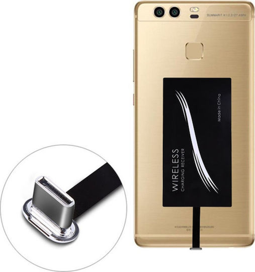 Qi Charging Receiver USB-C in Black color