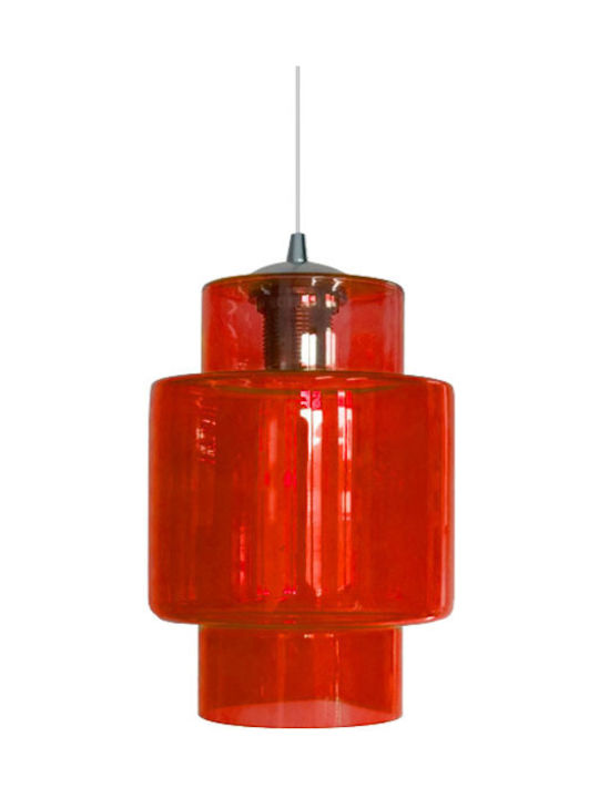 Luma Pendant Light Single-Light for Socket E27 Red