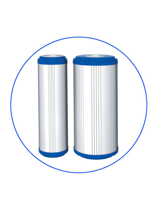 Aqua Filter Ανταλλακτικό Φίλτρο Νερού Άνω και Κάτω Πάγκου από Ενεργό Άνθρακα 10" FCCBKDF2