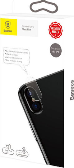Baseus Lens Glass Film Protecție Cameră Tempered Glass Transparent pentru iPhone X