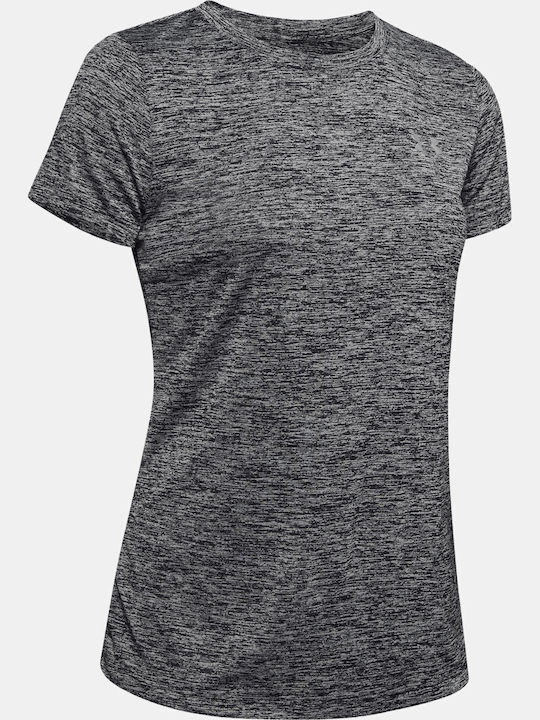Women's T-shirt Black/Metallic Silver