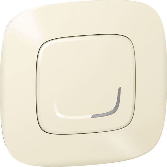 Legrand Valena Allure Netatmo Χωνευτός Διακόπτης Dimmer χωρίς Πλαίσιο LED Μπουτόν 300W σε Μπεζ Χρώμα