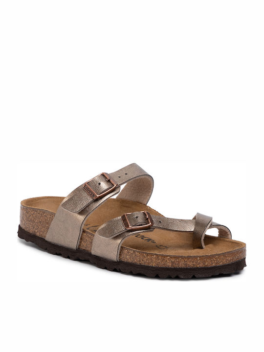 Mayari Birko-Flor Women's Anatomic Gold Sandals Narrow Fit