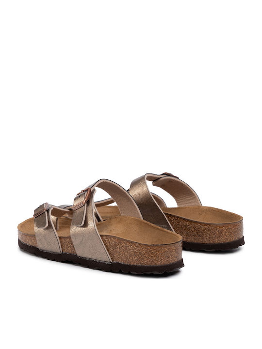 Mayari Birko-Flor Women's Anatomic Gold Sandals Narrow Fit