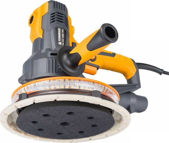 Powermat PM-DG-1400L-PRO Excentric Triveio 180mm Electrică cu control de viteză și cu sistem de aspirare