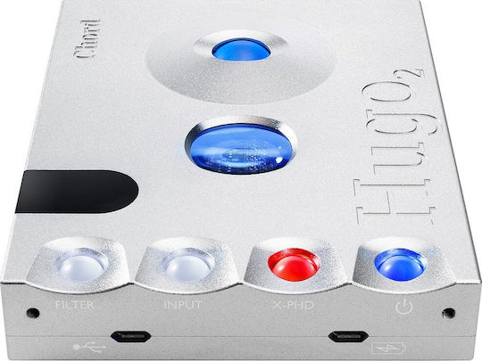 Chord Electronics Hugo 2 Schreibtisch Digital Bluetooth Kopfhörerverstärker 2 Kanäle mit DAC, USB und Jack 3.5mm/6.3mm