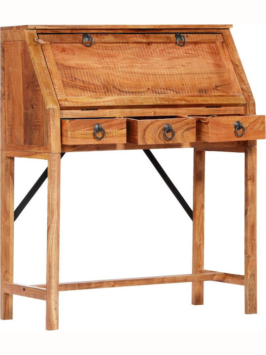 Sekretärin-Schreibtisch aus Massivholz Beige 107x40x90cm
