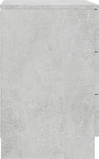 Комод Дървен Сив бетон 38x35x56см