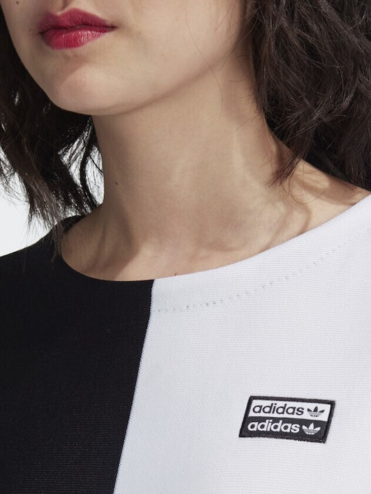 Cropped Women's Sweatshirt Black/white
