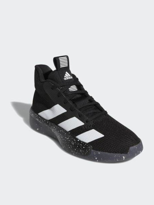 Adidas Pro Next 2019 Hoch Basketballschuhe Core Black / Cloud White