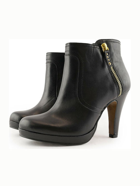 S.Oliver Leder Damen Knöchelstiefel Schwarz 5-25348-23-001