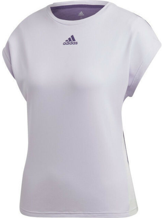 Adidas Heat.Rdy Γυναικείο Αθλητικό T-shirt Purple Tint