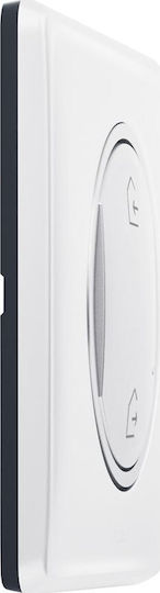 Legrand Celiane Wall-Mounted Switch Commands Single with White Frame