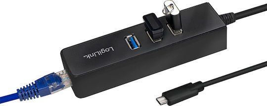 LogiLink UA0283 Αντάπτορας Δικτύου USB-C με Ενσύρματη Σύνδεση Gigabit Ethernet