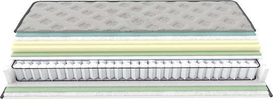 Greco Strom Relief Μονό Ανατομικό Στρώμα Foam / Memory Foam 90x200x30cm με Ανεξάρτητα Ελατήρια & Ανώστρωμα