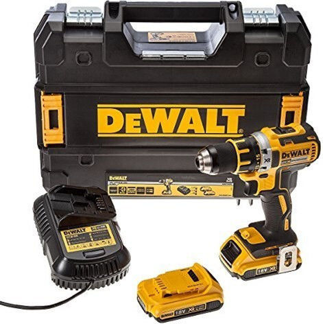 DEWALT DCD790D2-QW Akkuschrauber Batteriebetrieb Brushless 18V 2x2Ah