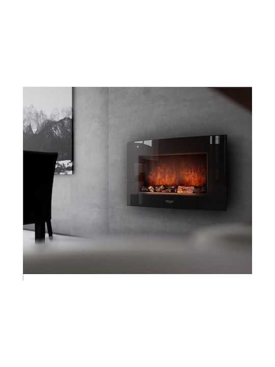 Cecotec Ready Warm 3500 Montat pe perete Șemineu electric 2000W 60x21cm Negru