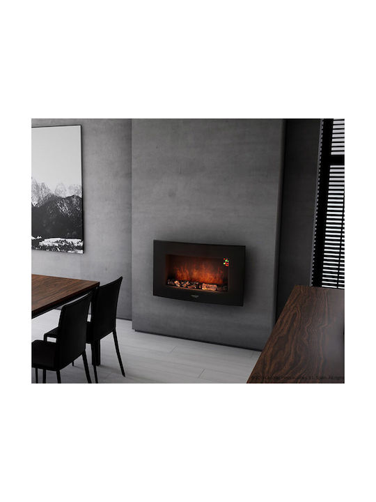 Cecotec Ready Warm 2200 Wall Mounted Electric Fireplace 2000W 56x39.8cm Black
