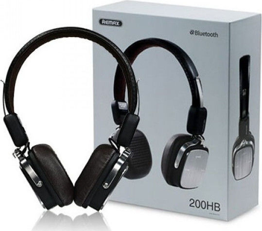 Remax RB-200HB Wireless / Wired On Ear Headphones with 10 hours of Operation Black