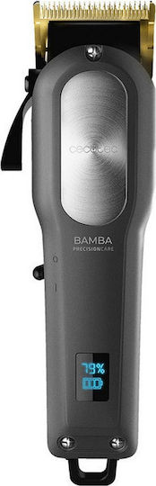 Cecotec Bamba PrecisionCare Pro Clipper Titanium Go Επαγγελματική Κουρευτική Μηχανή Μαύρη 04218