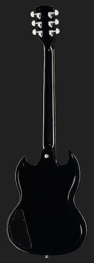 Gibson SG Standard Комплект Електрическа Китара SG с HH Конфигурация на Пикапите Ebony Black с Калъф