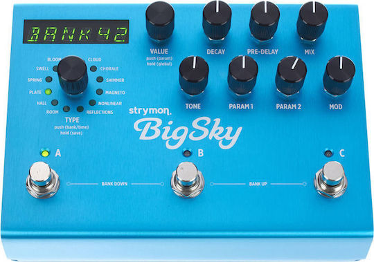 Strymon Big Sky Πετάλι Effect Reverb Ηλεκτρικής Κιθάρας, Ηλεκτρικού Μπάσου και Ηλεκτροακουστικών Οργάνων