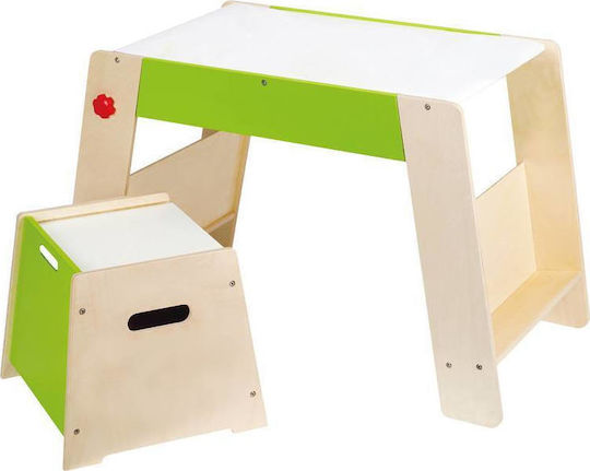 Art Play Station Kids Desk made of Wood Beige Hape