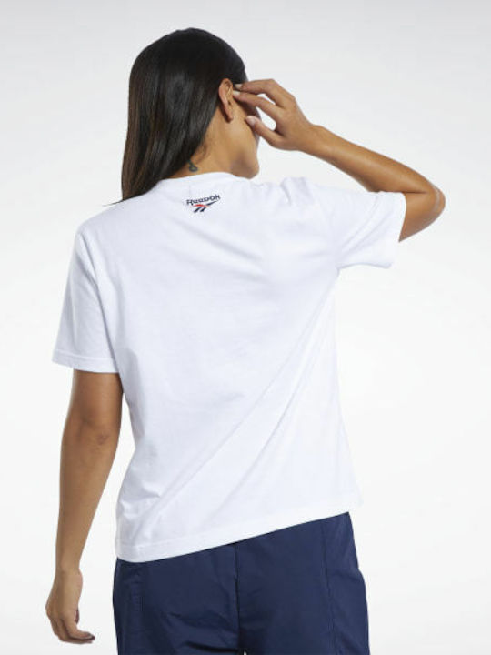 Reebok Classics Vector Damen Sportlich T-shirt Weiß