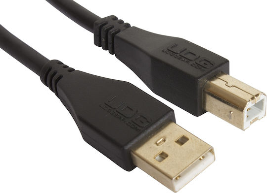 UDG USB 2.0 Кабел USB-A мъжки - USB-B мъжки Черно 3м U95003BL